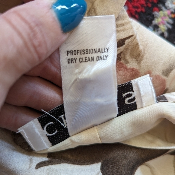 Vintage Chaus 1990s Whimsical Floral Lined Maxi Midi A-Line Skirt Size 6 - Picture 5 of 11